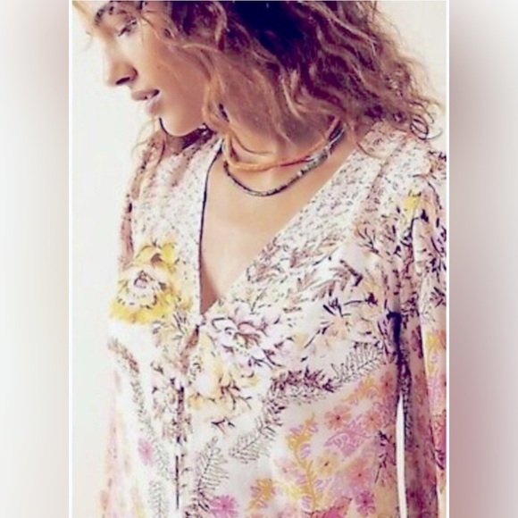 NWOT FREE PEOPLE Marais Printed Maxi Dress XS - Picture 2 of 15